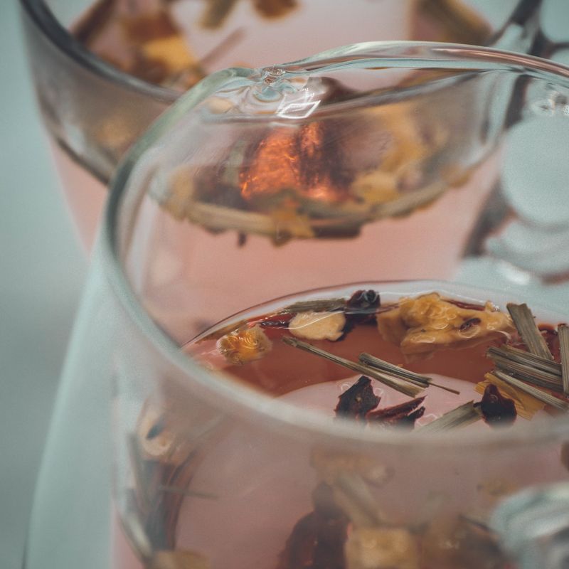 Fresh herbal teas and organic refreshments